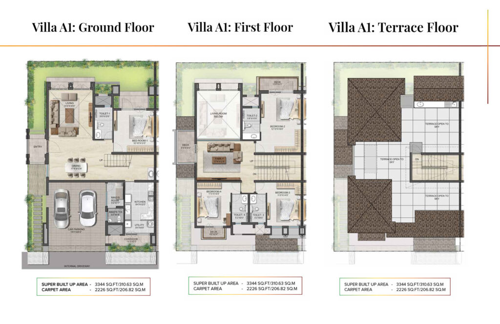 aspen greens at the prestige city, flats in sarjapur bangaluru. 4br type a1