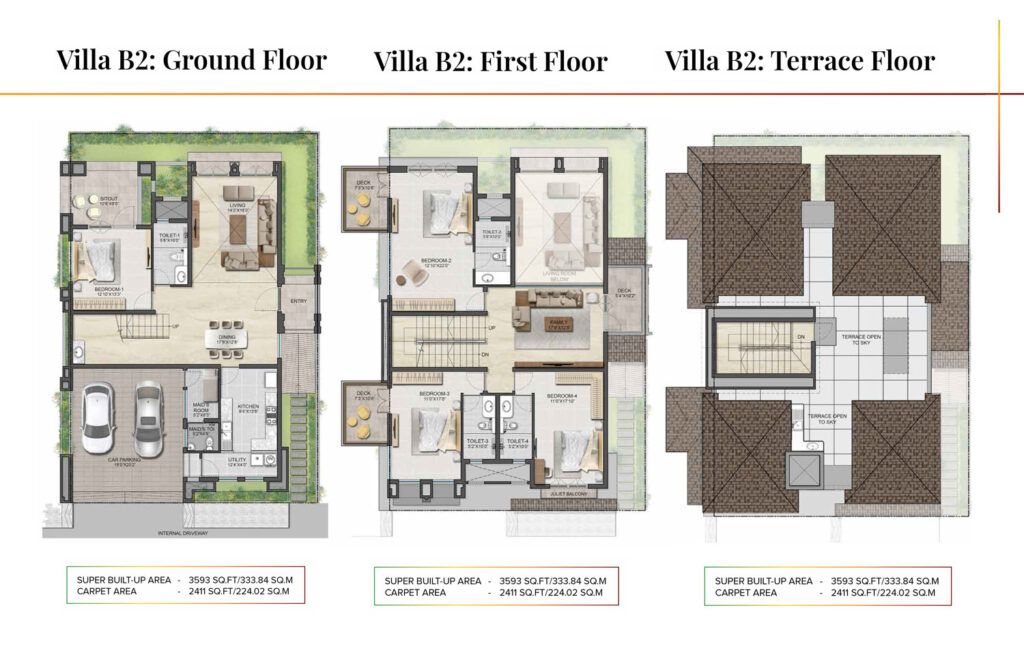 aspen greens at the prestige city, flats in sarjapur bangaluru. 4br type b2