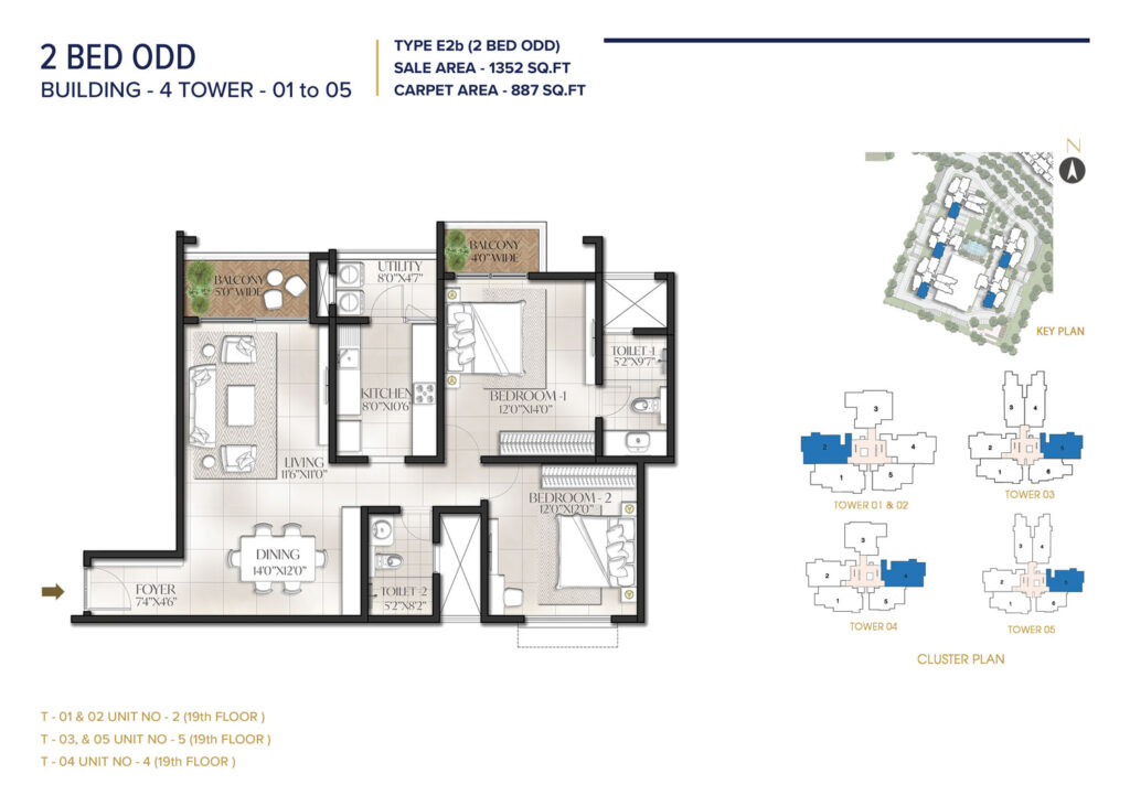 aston park at the prestige city, flats in sarjapura bangalore. 2br type e2b