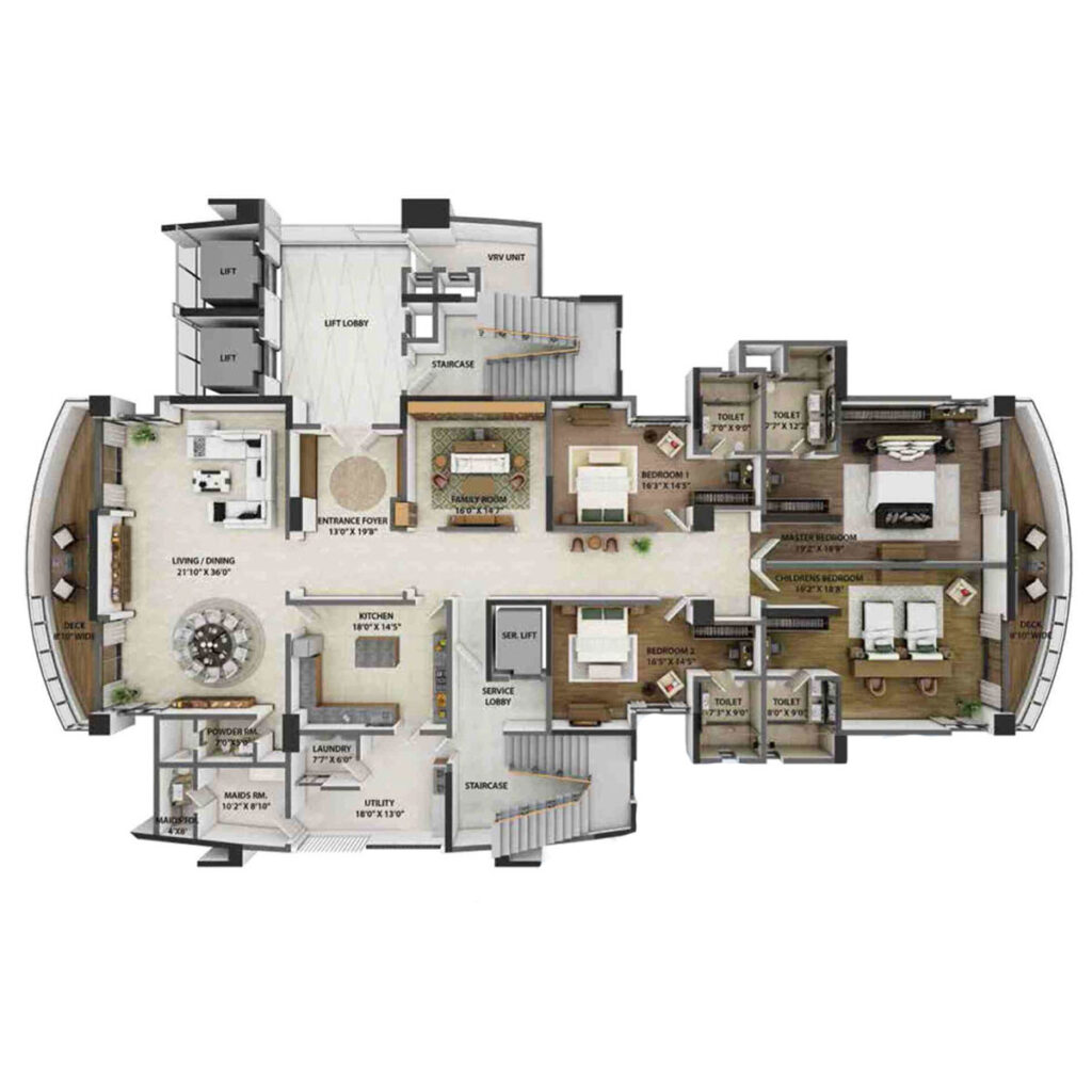 prestige hermitage, flats in kensigton bangaluru. 4br