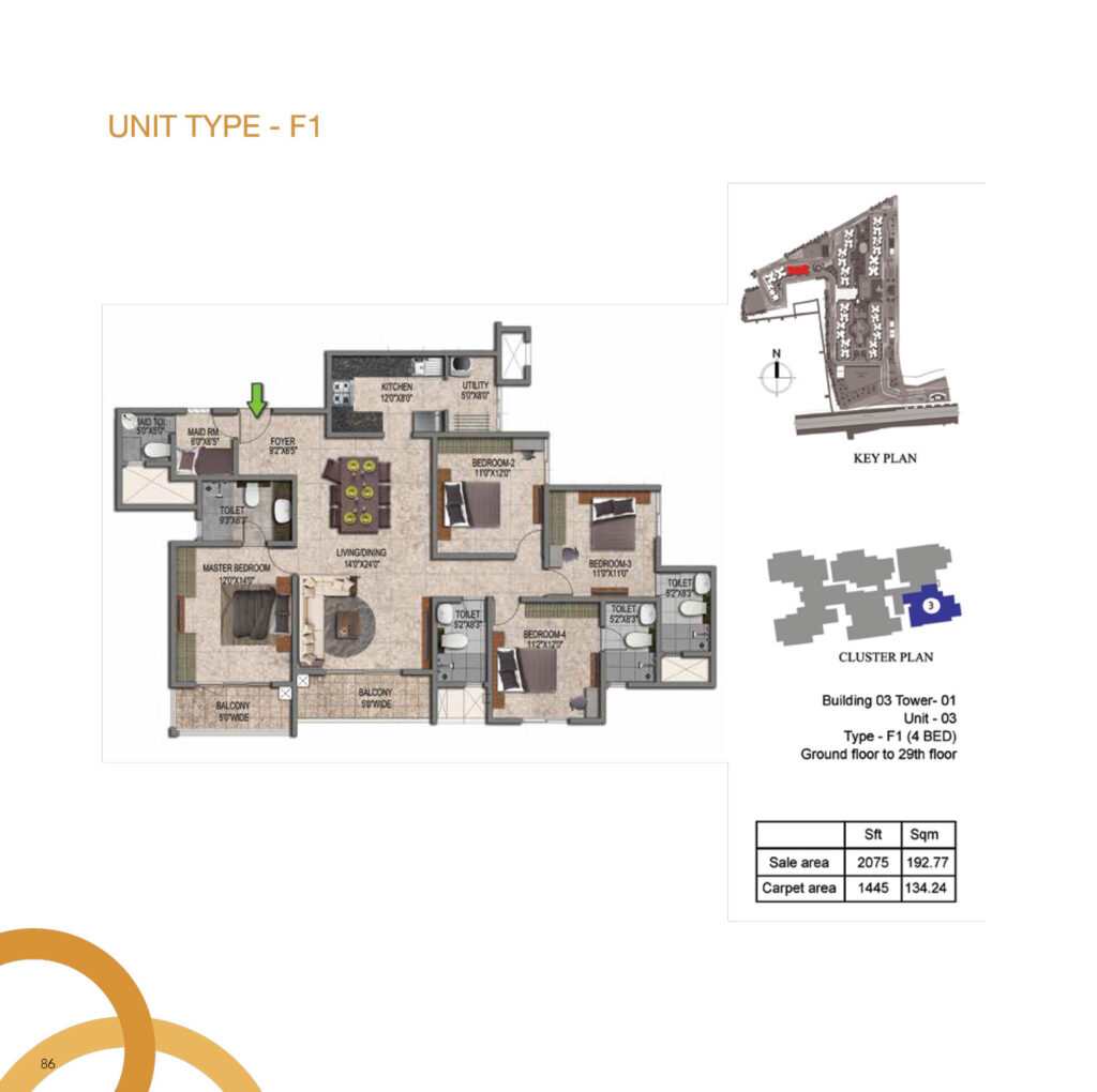 prestige jindal city flats in bagalakunte bengaluru 4br type f1