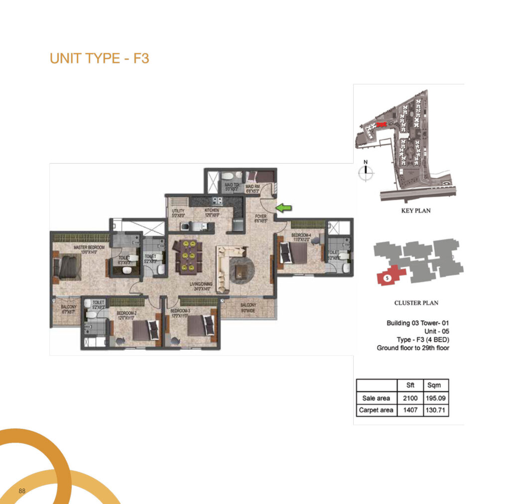 prestige jindal city flats in bagalakunte bengaluru 4br type f3