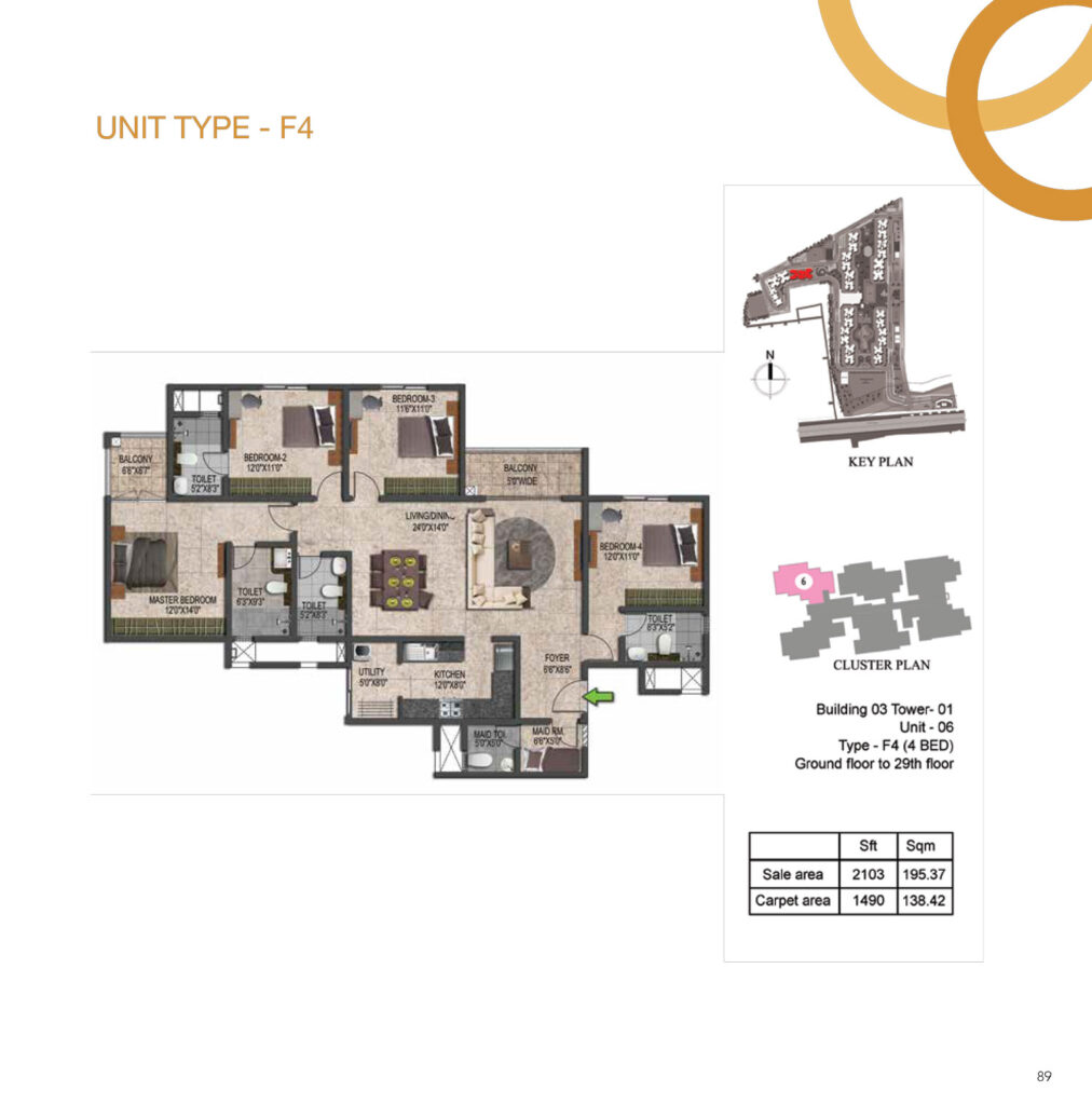 prestige jindal city flats in bagalakunte bengaluru 4br type f4