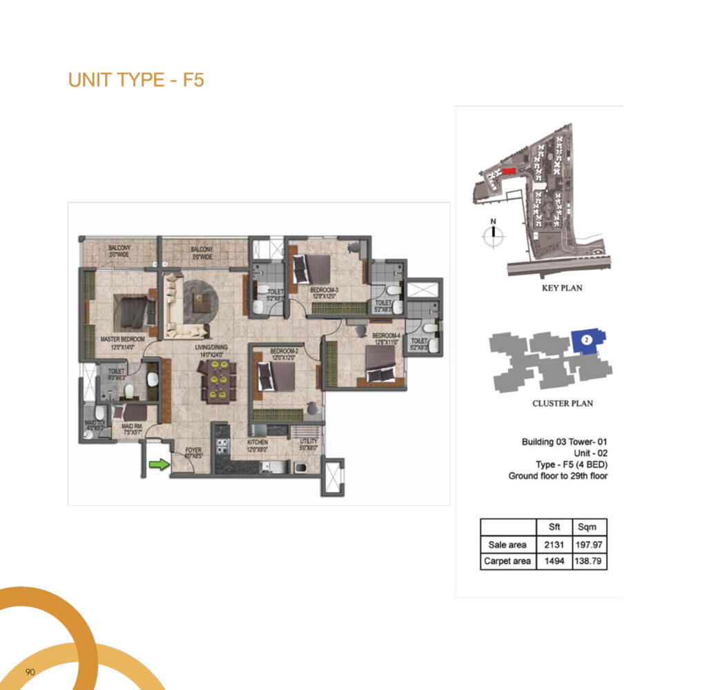 prestige jindal city flats in bagalakunte bengaluru 4br type f5
