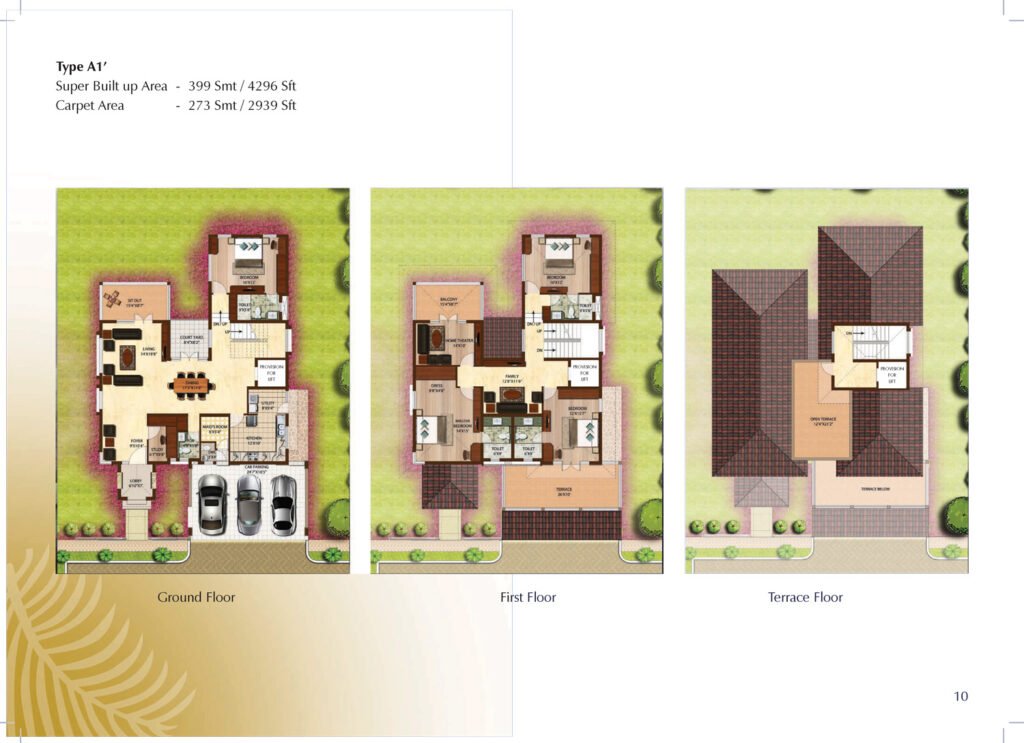 prestige palm residences villas in derlakatte mangalore 4br type a1'