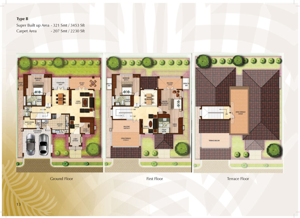 prestige palm residences villas in derlakatte mangalore 4br type b