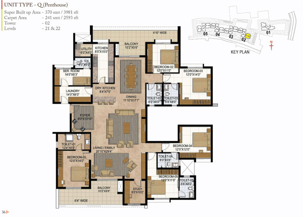 prestige westwoods, flats in rajajinagar bangaluru. 5br type q