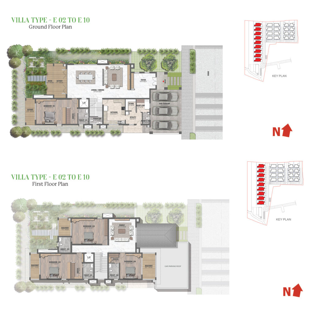 prestige dew drops villas in yelahanka bangalore. 4br type e