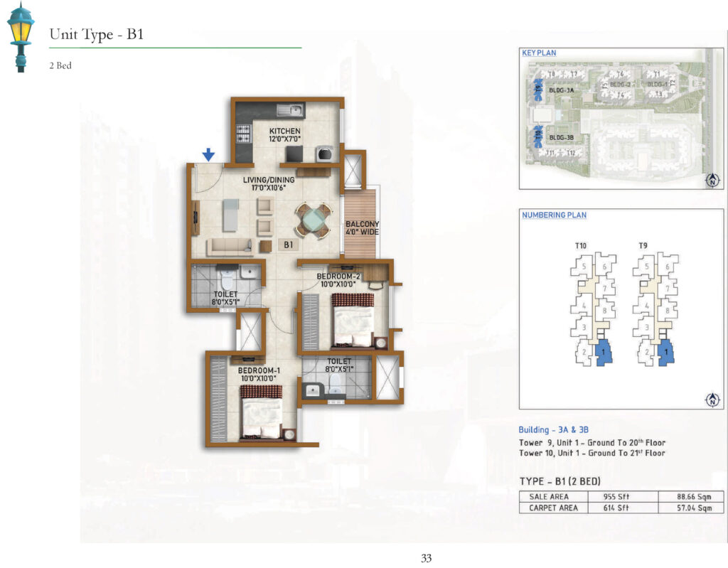 prestige finsbury park hyde, flats in gummanahalli bangalore 2br type b1