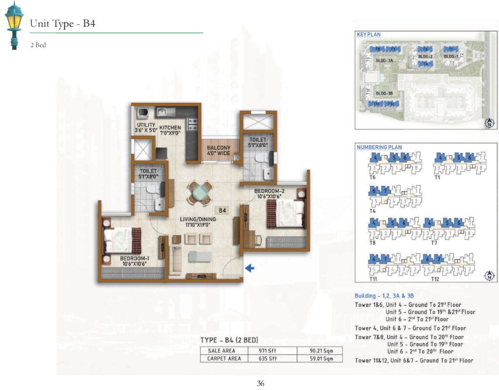 prestige finsbury park hyde, flats in gummanahalli bangalore 2br type b4