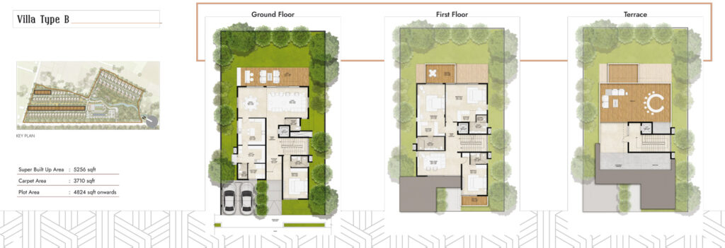 prestiges anctuary, villas in devanahalli bangalore. 4br type b