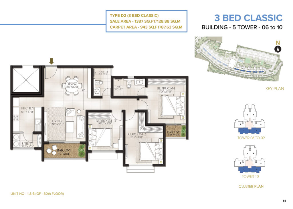 meridian park at the prestige city flats in sarjapur bengaluru 3br type d2