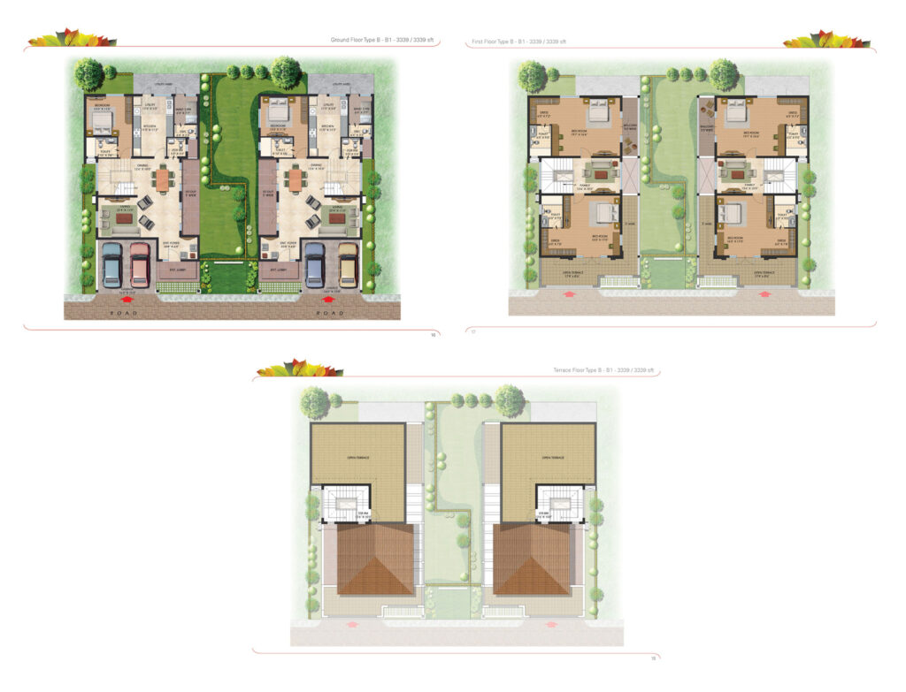 prestige glenwood villas in avalon layout bangalore 3.5br type b