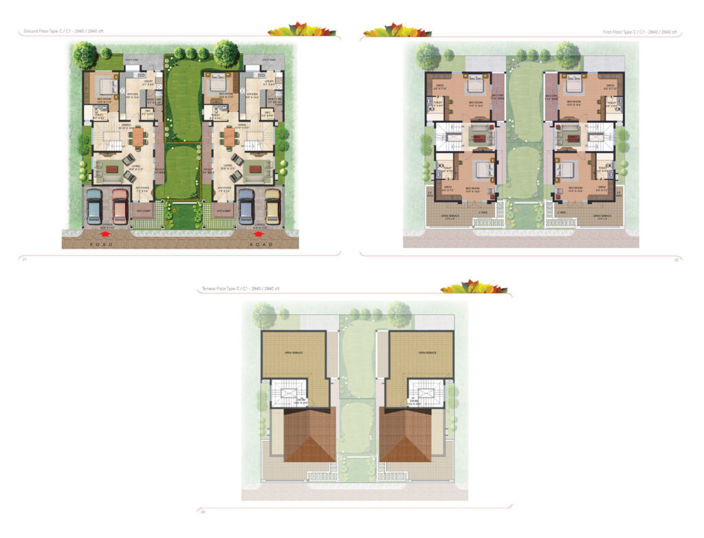 prestige glenwood villas in avalon layout bangalore 3.5br type c1