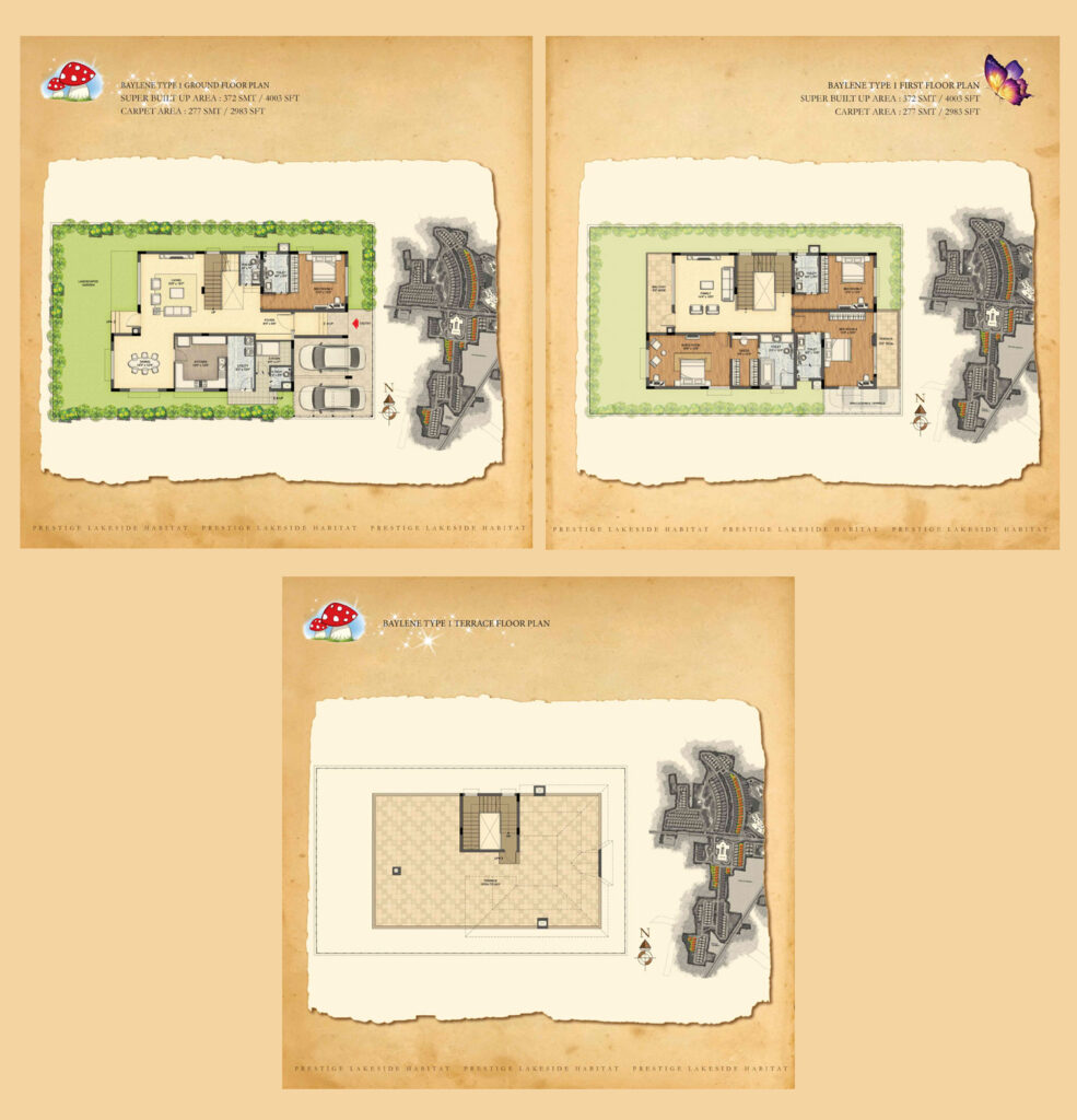 prestige lakeside habitat villas in whitefield bangaluru 4br baylene type 1