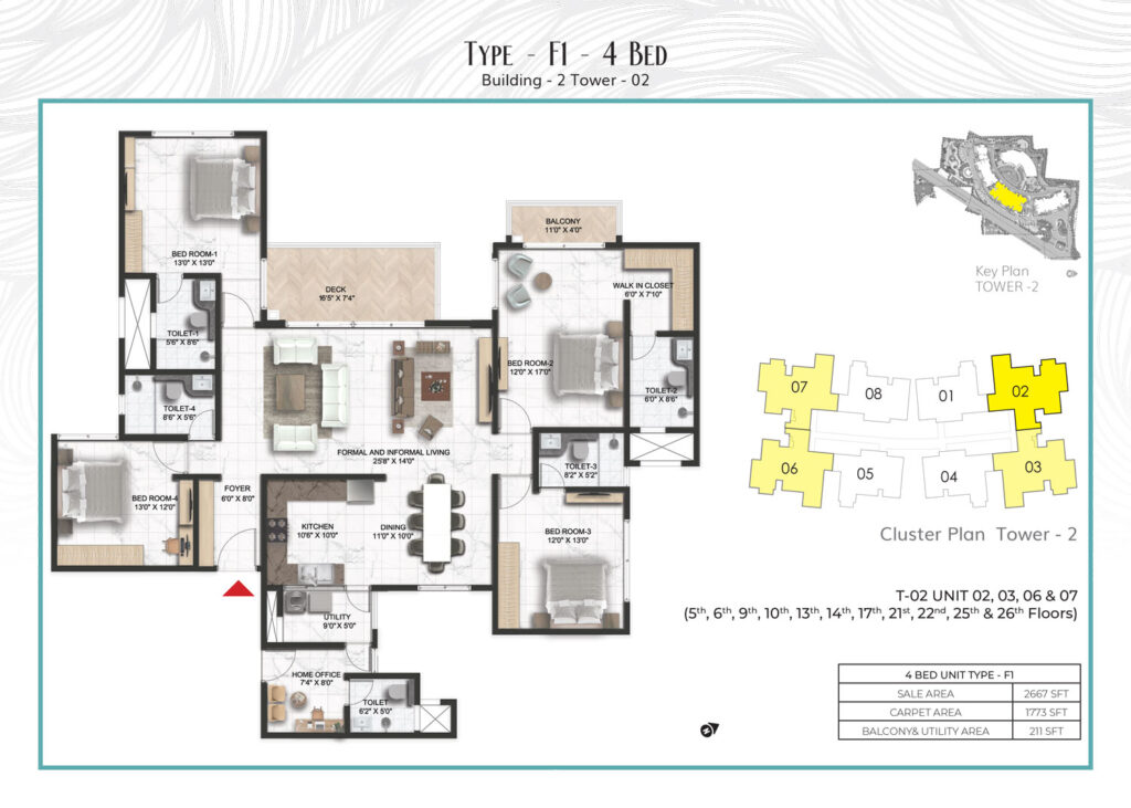 prestige serenity shores, flats in whitefield bangaluru. 4br type f1