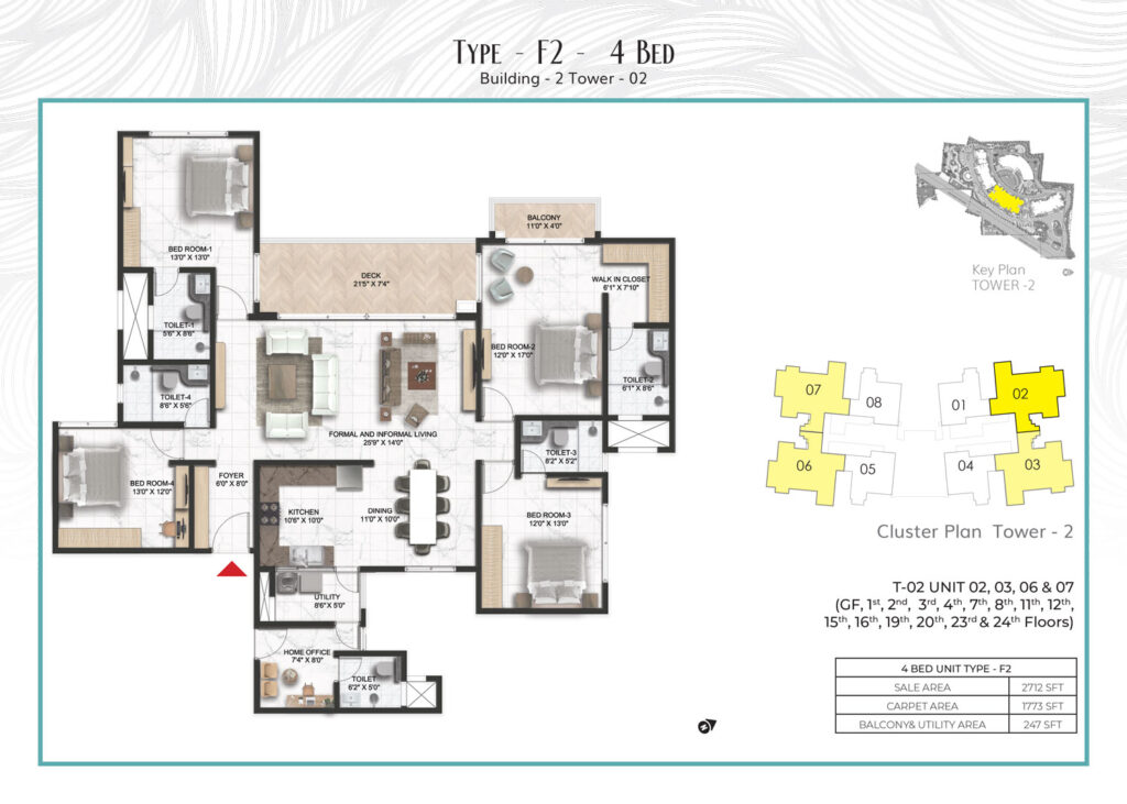 prestige serenity shores, flats in whitefield bangaluru. 4br type f2