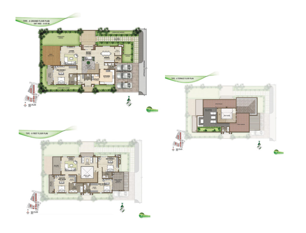 prestige silver springs, villas in sholinganalluru chennai. 4br type a