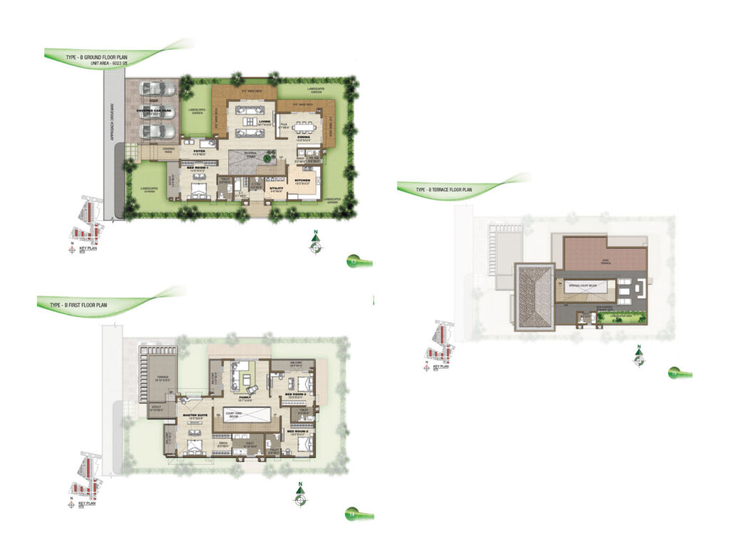 prestige silver springs, villas in sholinganalluru chennai. 4br type b
